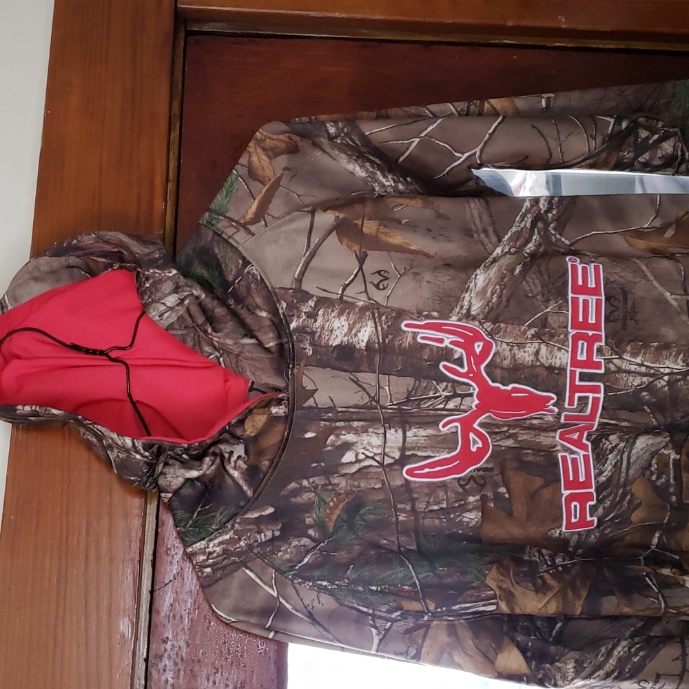 REALTREE Hoodie WOMEN Sz,M Missing STRING IN HOOD. Pink, Camo EXCELLENT CONDITI